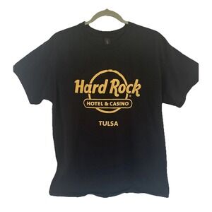 Hard Rock Tulsa Black Tshirt Large